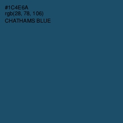#1C4E6A - Chathams Blue Color Image